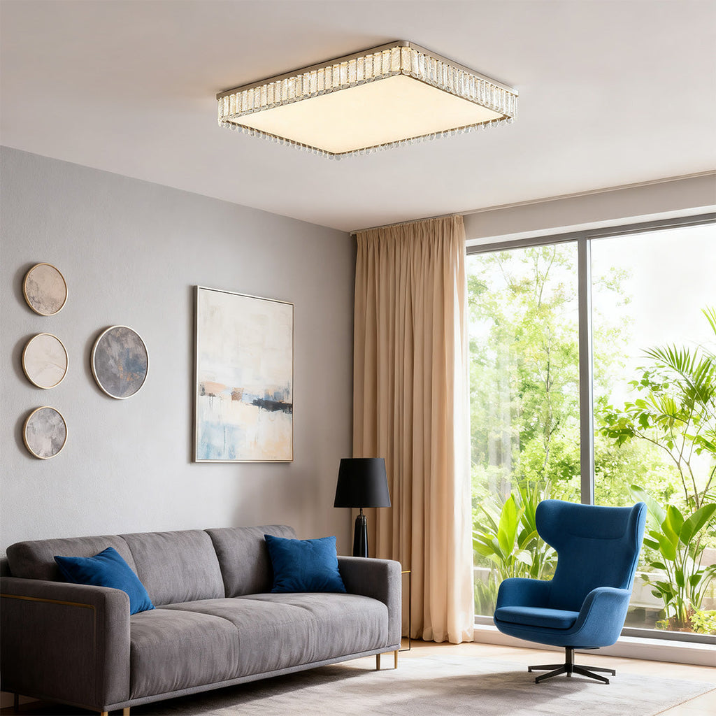 Flush Mount Crystal LED Luxury Light Fixture