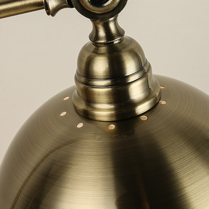 Bronze Vintage Metal Gooseneck LED Desk Lamp