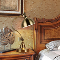 Bronze Vintage Metal Gooseneck LED Desk Lamp