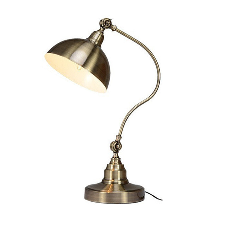 Bronze Vintage Metal Gooseneck LED Desk Lamp