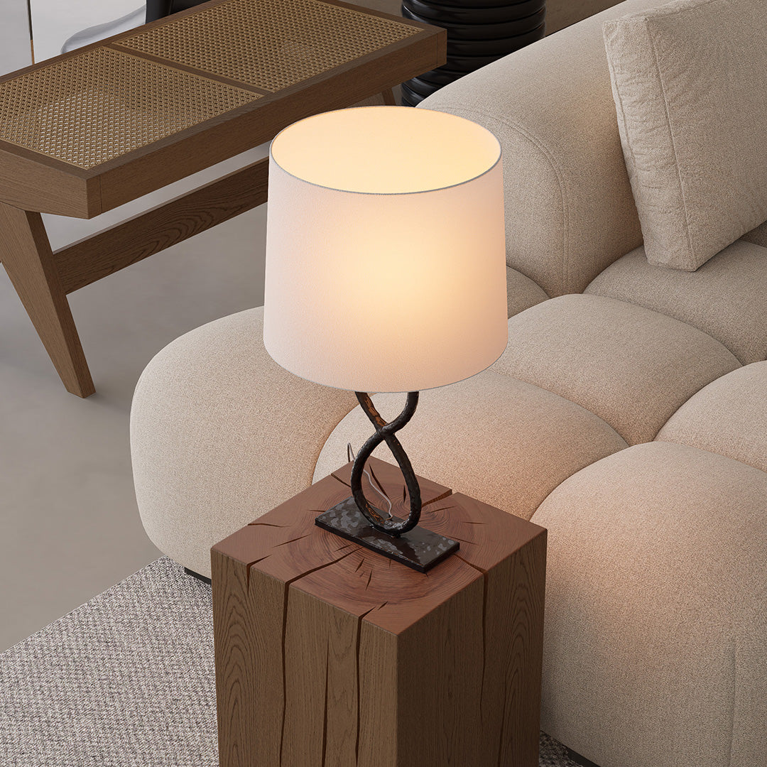 Bronze Metal Table Lamp - European Luxury Fabric Light

Enhance your home decor with this stunning bronze metal table lamp, featuring exquisite European luxury fabric. Perfect for living rooms, bedrooms, or office spaces, this elegant light fixture adds s