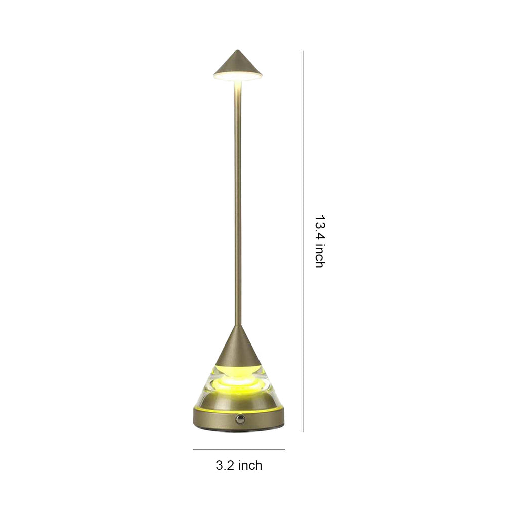 **Compact Aluminum Iron Accent Table Lamp - Unique Modern Design**  

Enhance your decor with this unique small table lamp crafted from high-quality aluminum and iron. Featuring a creative pointed design, this accent light adds a contemporary touch to any