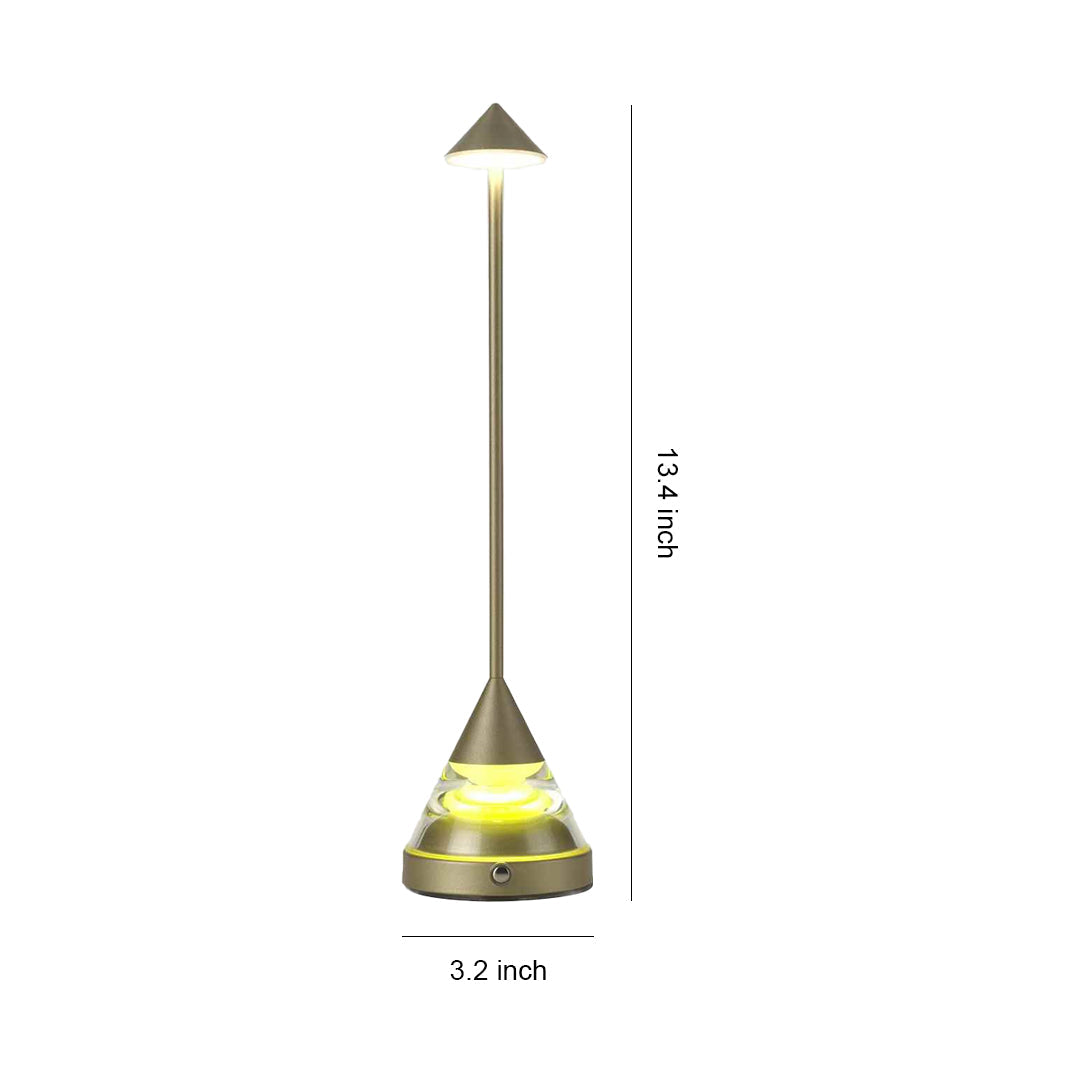 **Compact Aluminum Iron Accent Table Lamp - Unique Modern Design**  

Enhance your decor with this unique small table lamp crafted from high-quality aluminum and iron. Featuring a creative pointed design, this accent light adds a contemporary touch to any