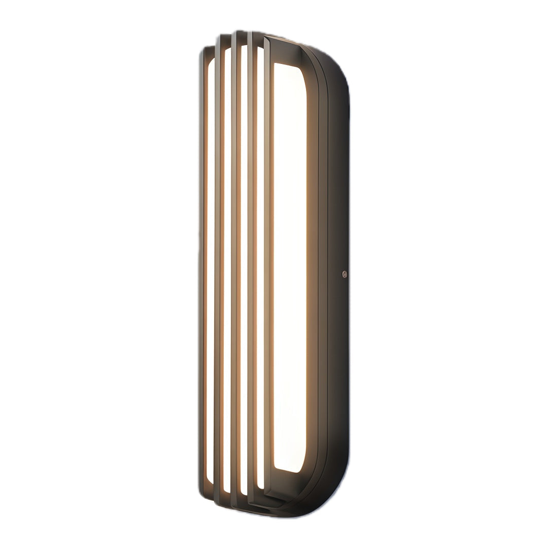 Wall-Mounted Waterproof Black Linear Outdoor Light