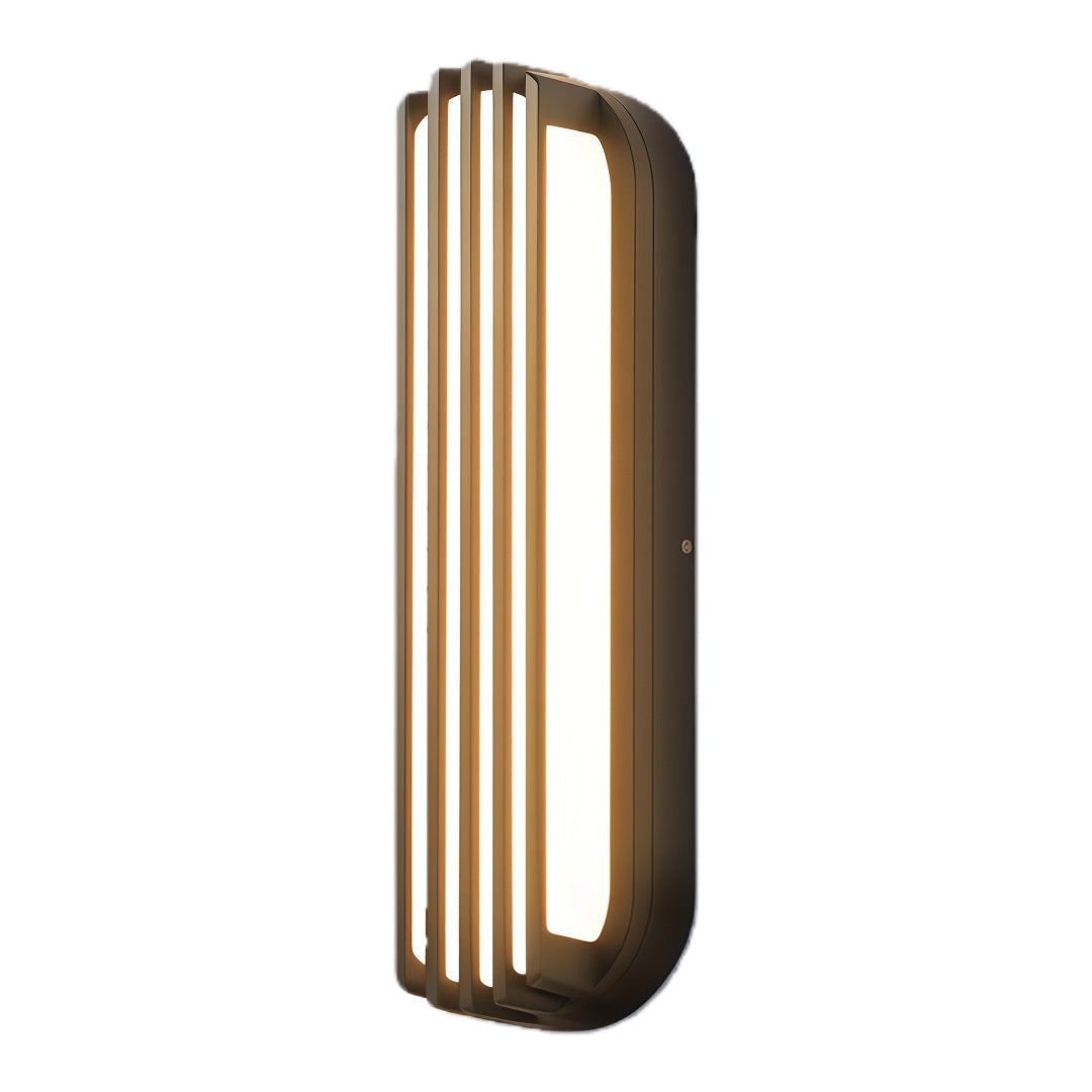 Wall-Mounted Waterproof Black Linear Outdoor Light