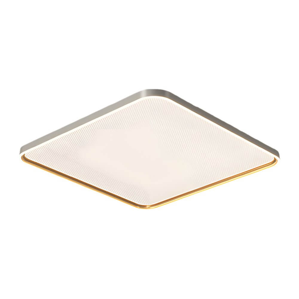 Brushed Gray Aluminum LED Ceiling Light - Modern Interior Lighting, Energy Efficient, Stylish Design, Flush Mount Fixture