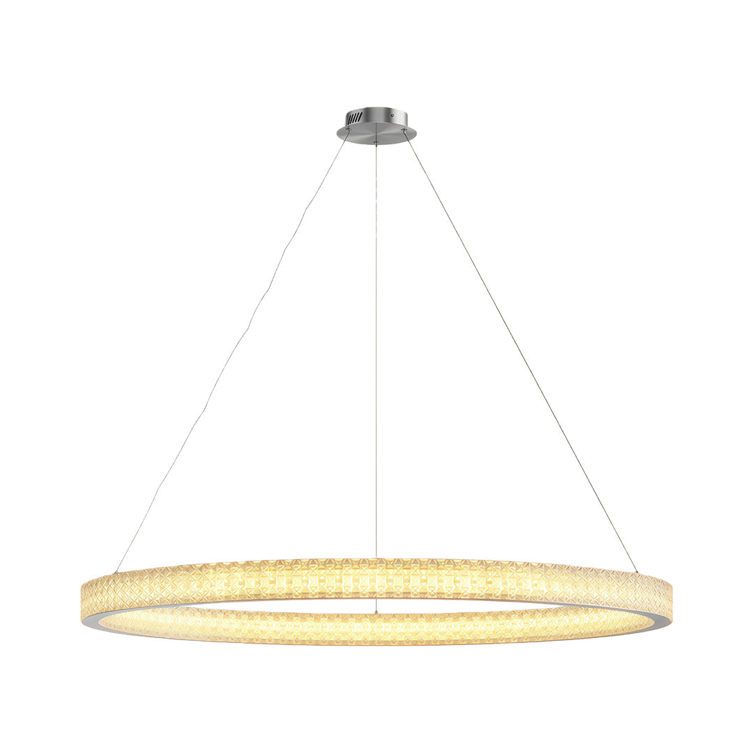 Circular Modern Copper Chandelier – Luxury Ceiling Light Fixture