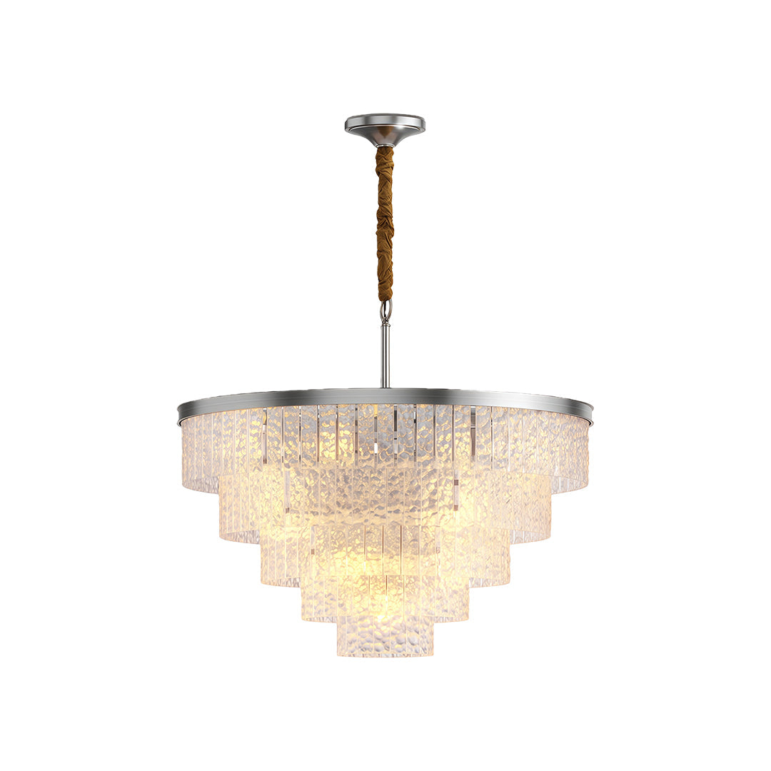 Modern Full-Copper Minimalist Chandelier Ceiling Light
