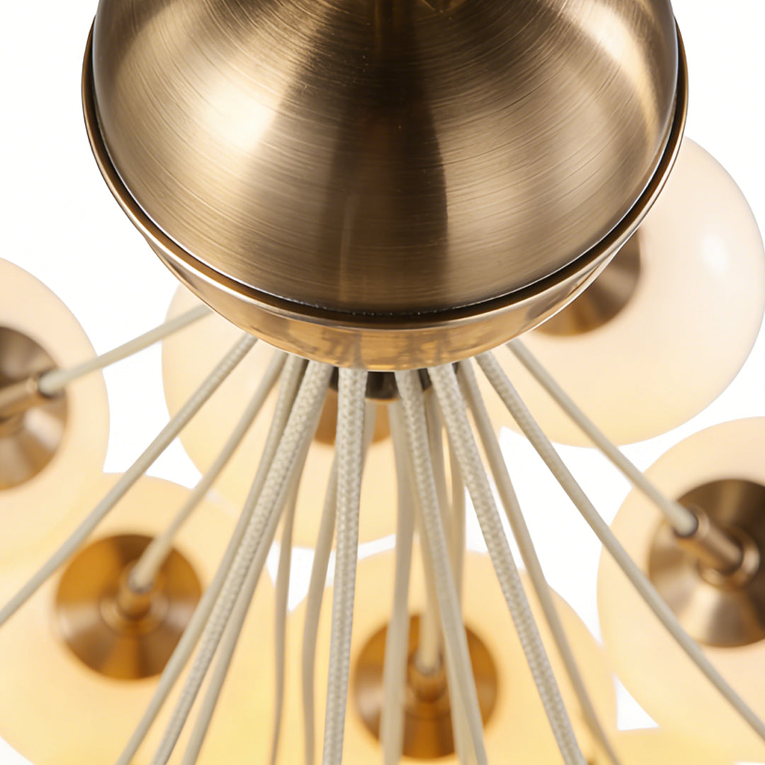 Bubble Glass Chandelier - Chic Luxurious Ceiling Light, Nordic Design, Unique Home Decor