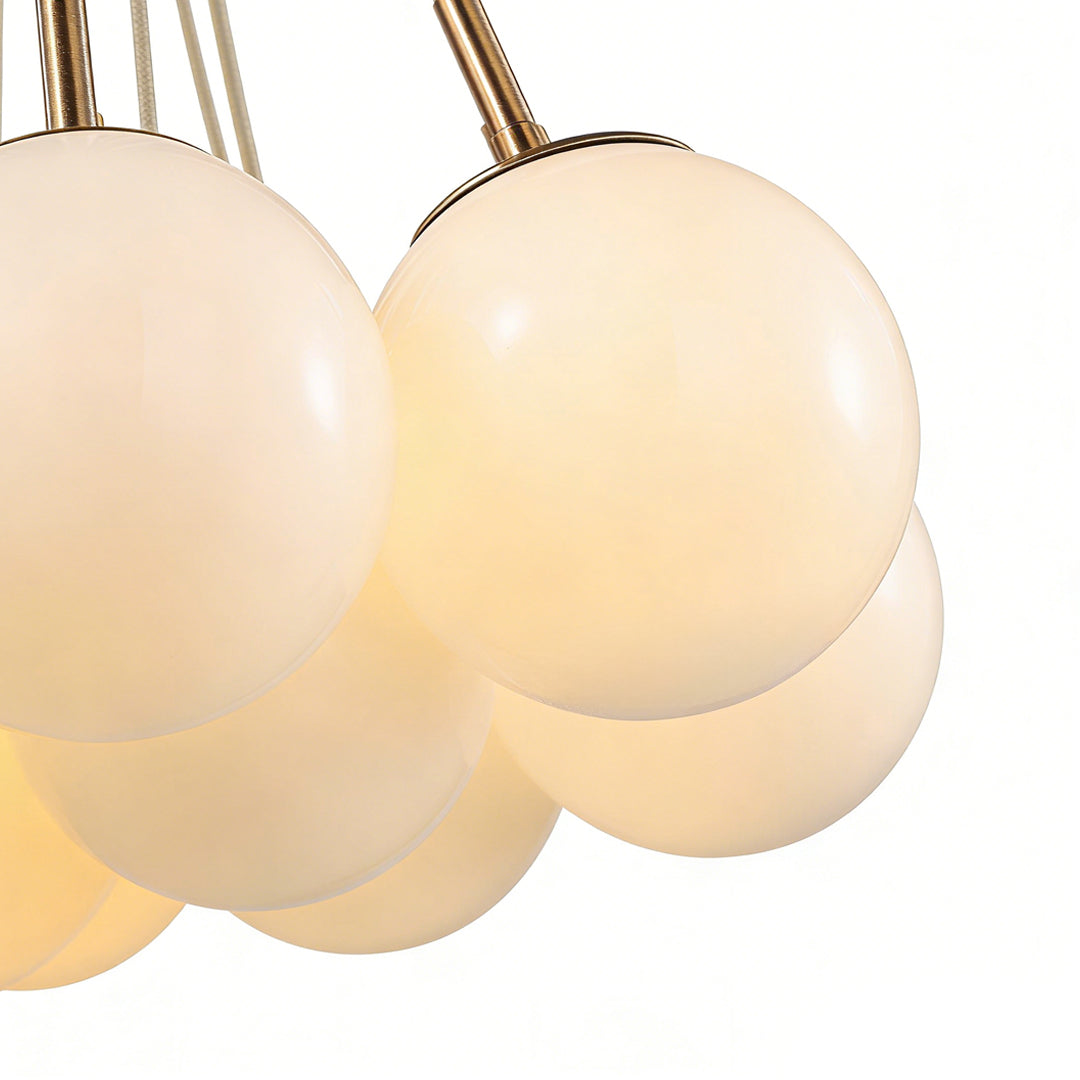 Bubble Glass Chandelier - Chic Luxurious Ceiling Light, Nordic Design, Unique Home Decor