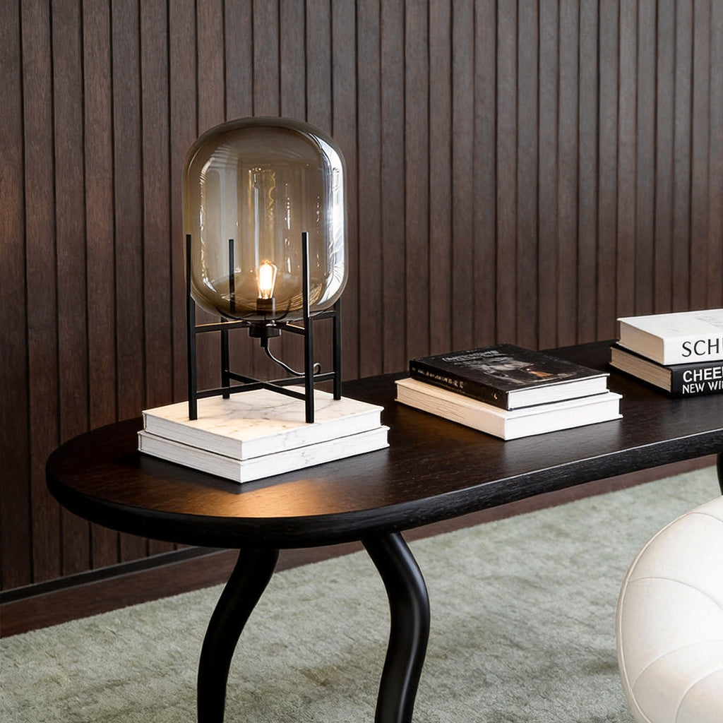 Bubble Glass Floor Lamp Industrial Rods Lighting
