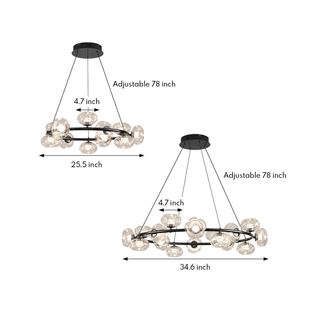Modern LED Bubbles Chandelier - Nordic Ceiling Light Fixture