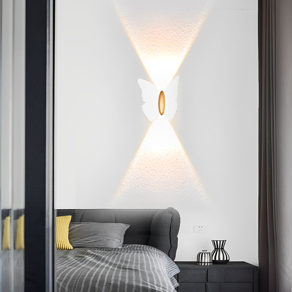 Butterfly Wall Lamp LED Waterproof Outdoor Light Up & Down