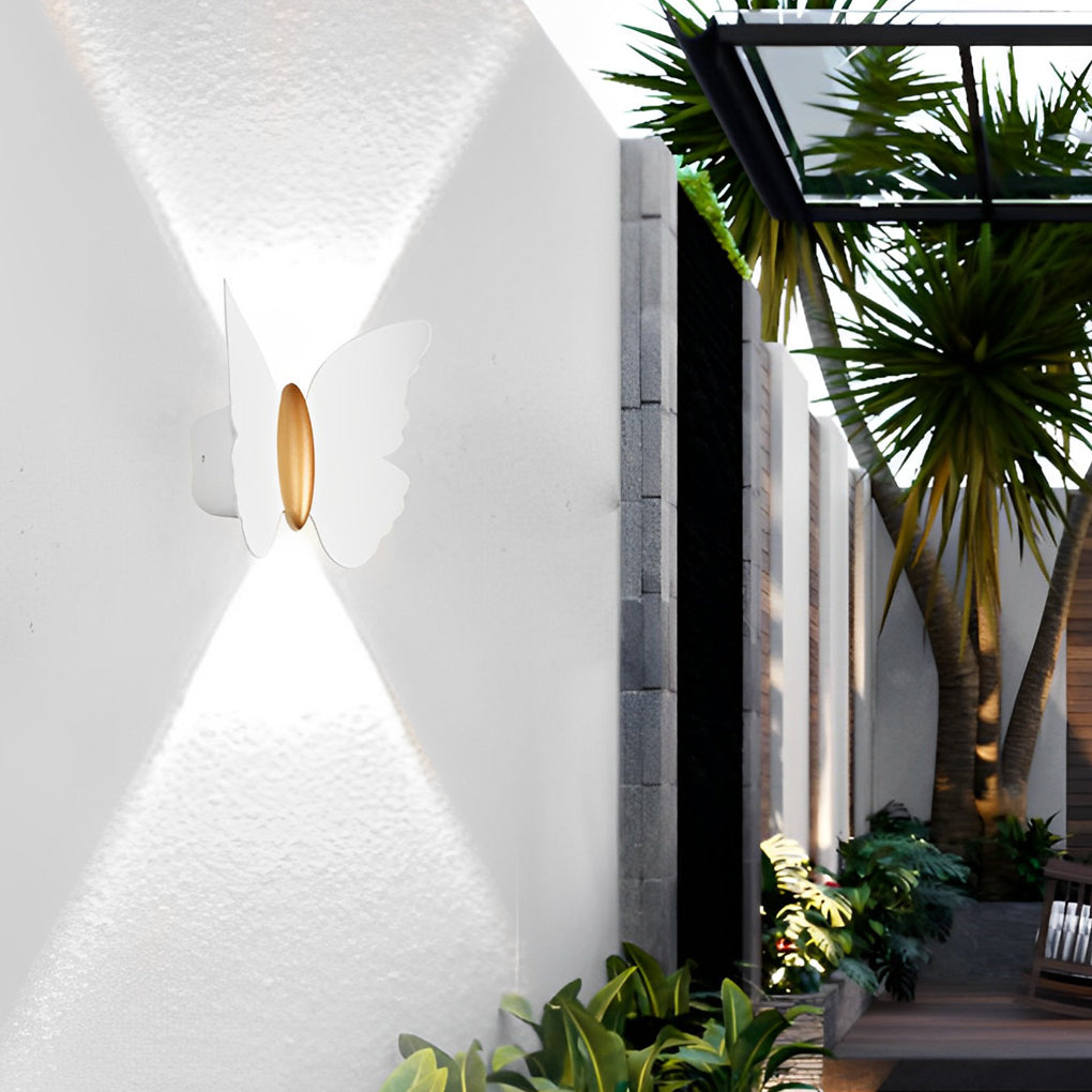 Butterfly Wall Lamp LED Waterproof Outdoor Light Up & Down