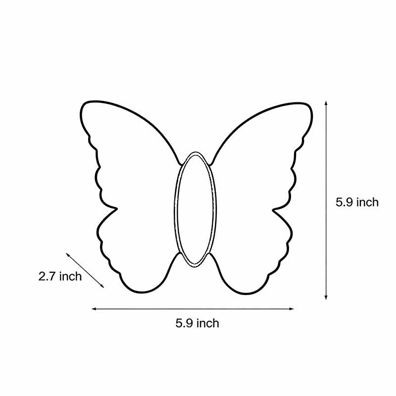 Butterfly Wall Lamp LED Waterproof Outdoor Light Up & Down