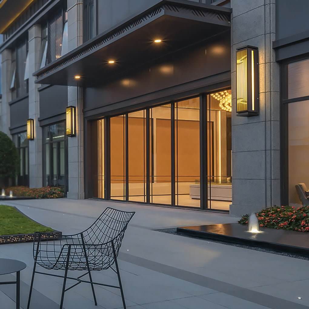 Grille Wall Light Waterproof Slim Design Outdoor Lamp