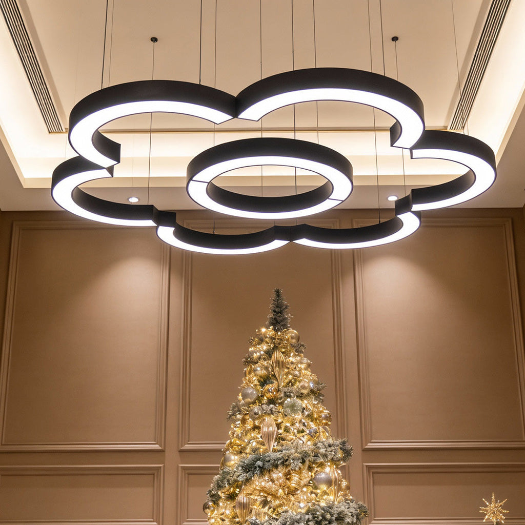 2-PCS C Shape Pendant Light - Minimalist Arc Linear Commercial Lighting