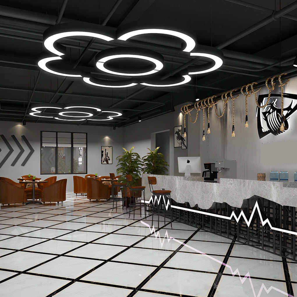 2-PCS C Shape Pendant Light Minimalist Arc Linear Lighting