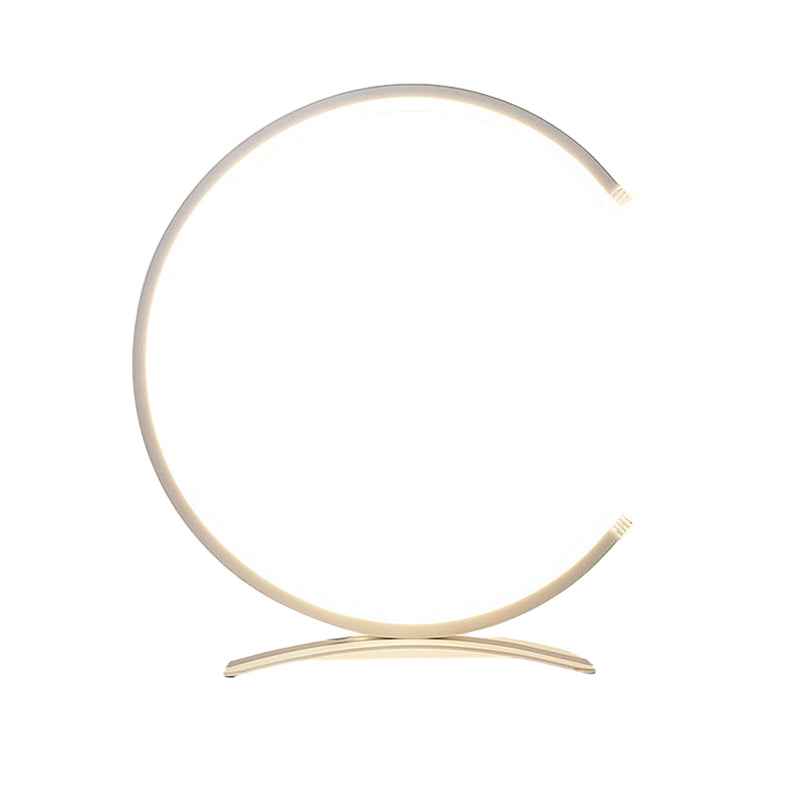 C Shaped Touch-Control LED Table Lamp - Modern Ambient Lighting