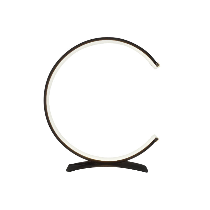 C Shaped Touch-Control LED Table Lamp - Modern Ambient Lighting
