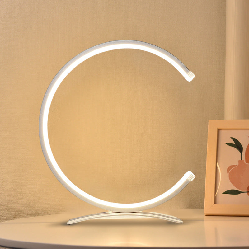 C Shaped Touch-Control LED Table Lamp - Modern Ambient Lighting