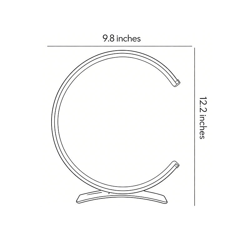 C Shaped Touch-Control LED Table Lamp - Modern Ambient Lighting