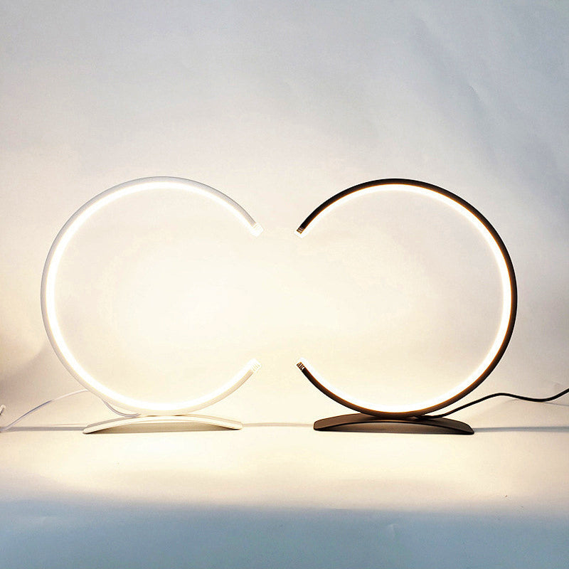 C Shaped Touch-Control LED Table Lamp - Modern Ambient Lighting