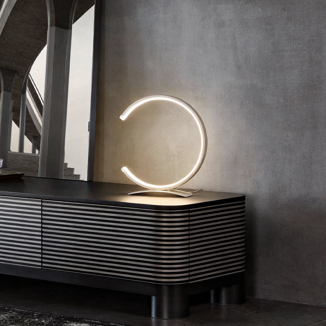 C Shaped Touch-Control LED Table Lamp - Modern Ambient Lighting