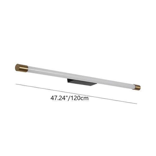 Modern Minimalist LED Wall Sconce - Thin Tube Aluminum Lamp for Living Room