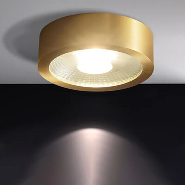 Modern Luxury Round Copper Ultra-thin LED Flush Mount Light for Hallway