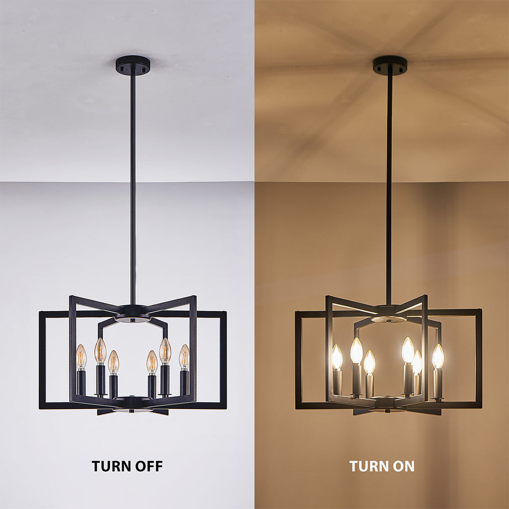 Candle Chandeliers Industrial Multi-Head Ceiling Lights