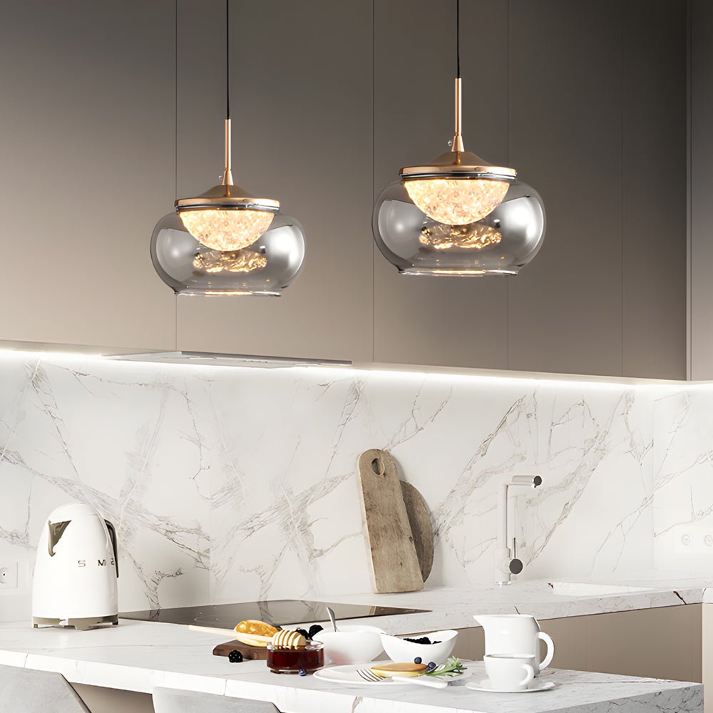 Candy Jar Pendant Light - 3 Step Dimming Nordic Glass Acrylic Design