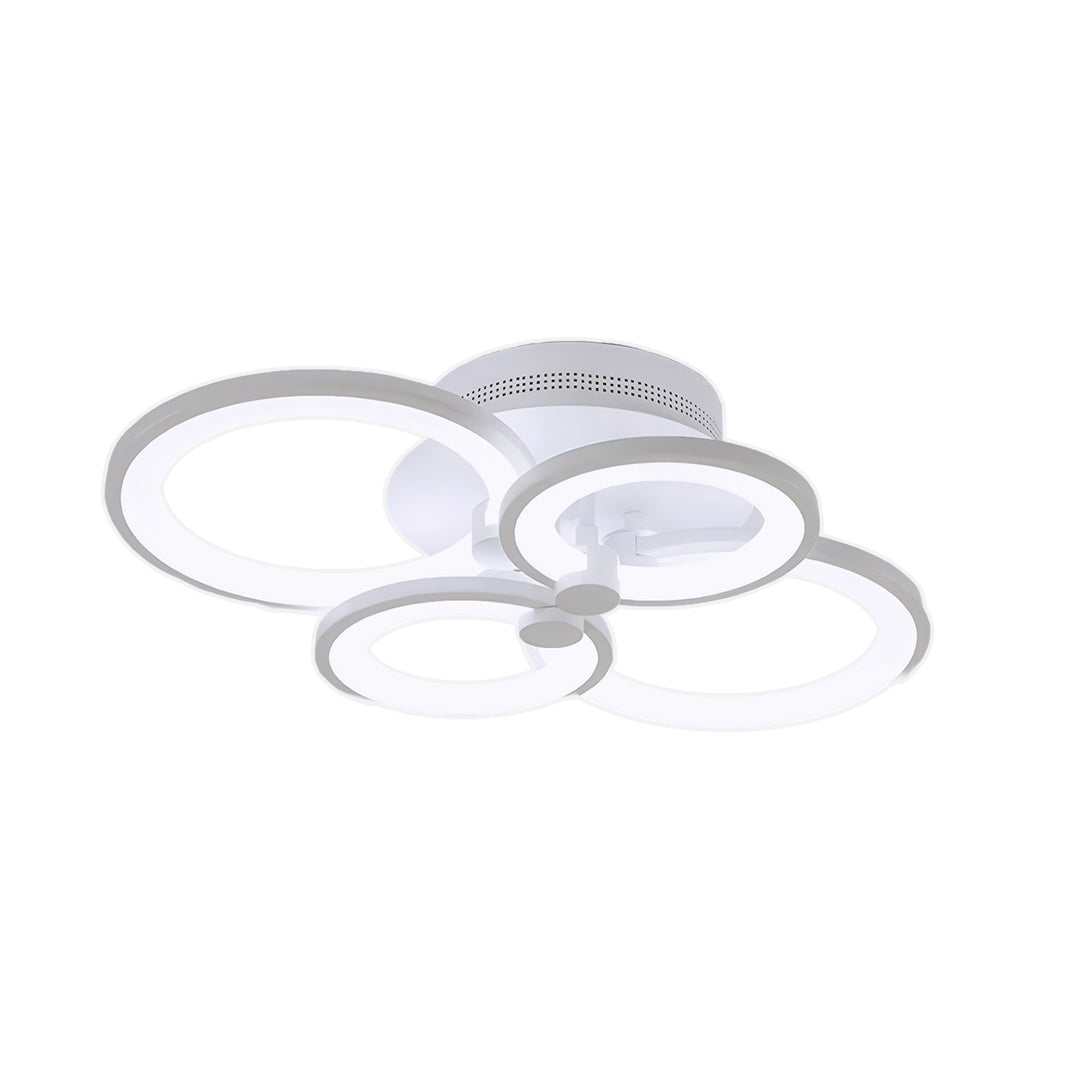 Elegant Multi-Ring Overlapping Ceiling Light Fixture
