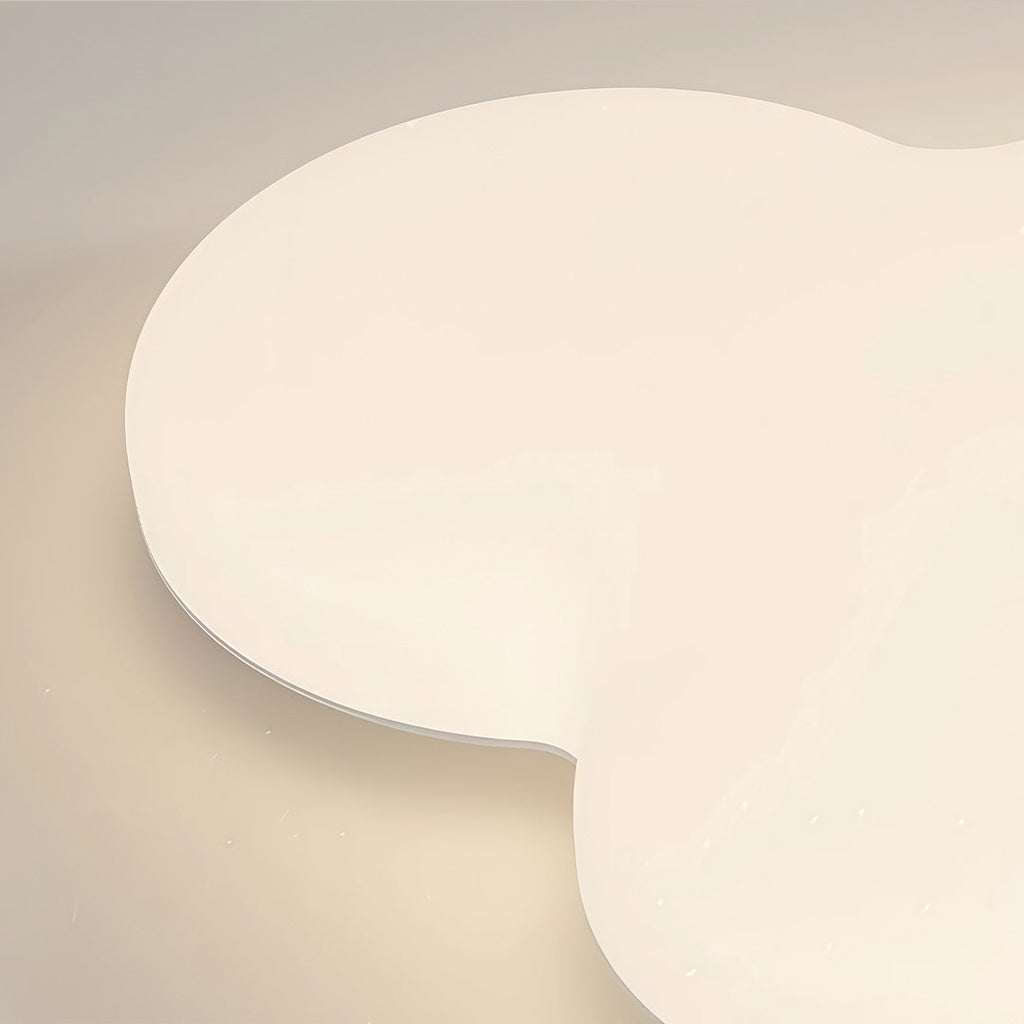 Ceiling Cloud Light Modern Off-White LED Flush Mount Fixture