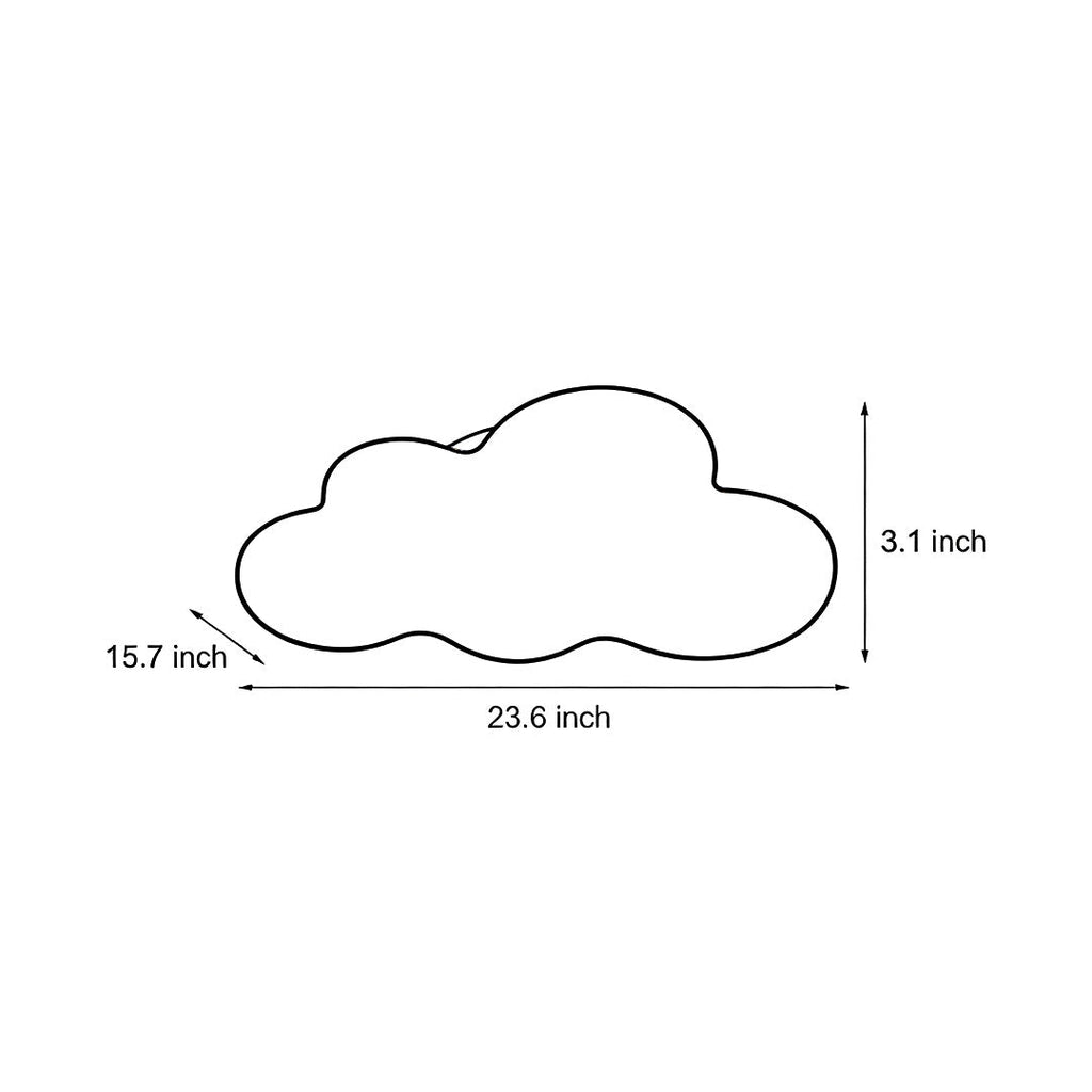 Ceiling Cloud Light Modern Off-White LED Flush Mount Fixture