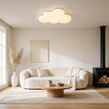 Ceiling Cloud Light Modern Off-White LED Flush Mount Fixture