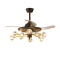 Nordic Crystal Invisible Ceiling Fan with Multiple Lights