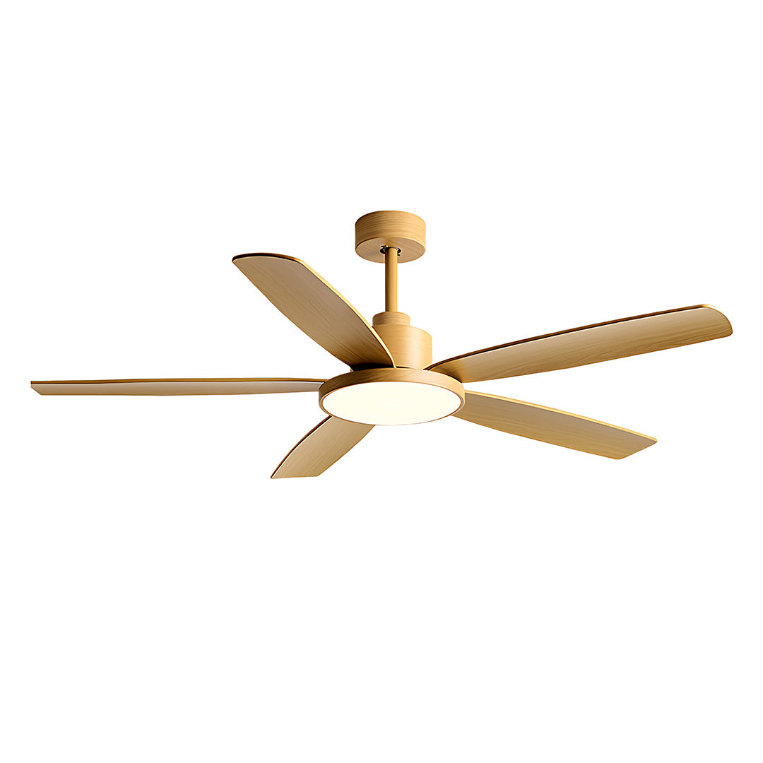 Nordic Style Ceiling Fan Chandelier with 5 Lights - Modern Lighting Fixture