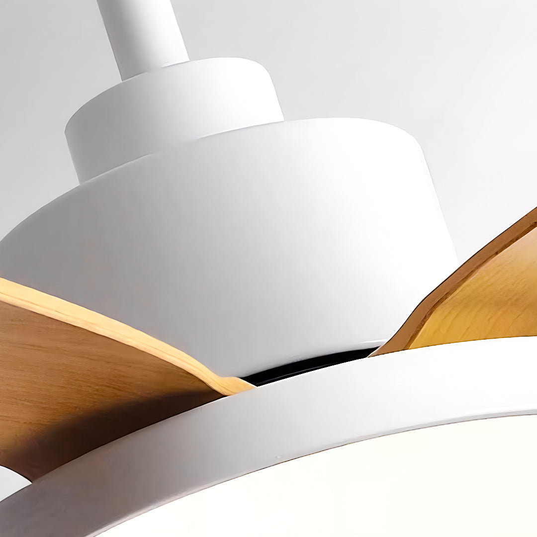 Nordic Style Ceiling Fan Chandelier with 5 Lights - Modern Lighting Fixture
