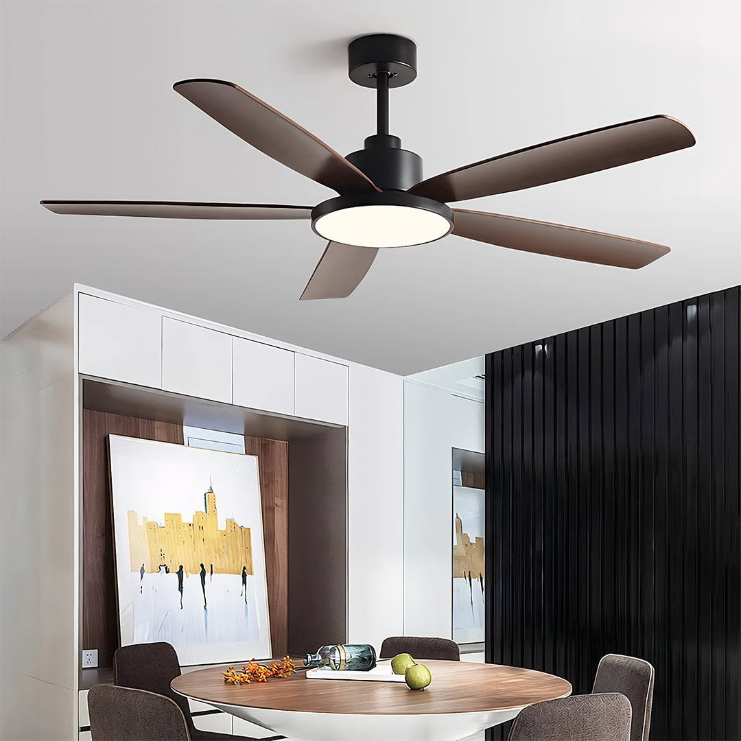 Nordic Style Ceiling Fan Chandelier with 5 Lights - Modern Lighting Fixture
