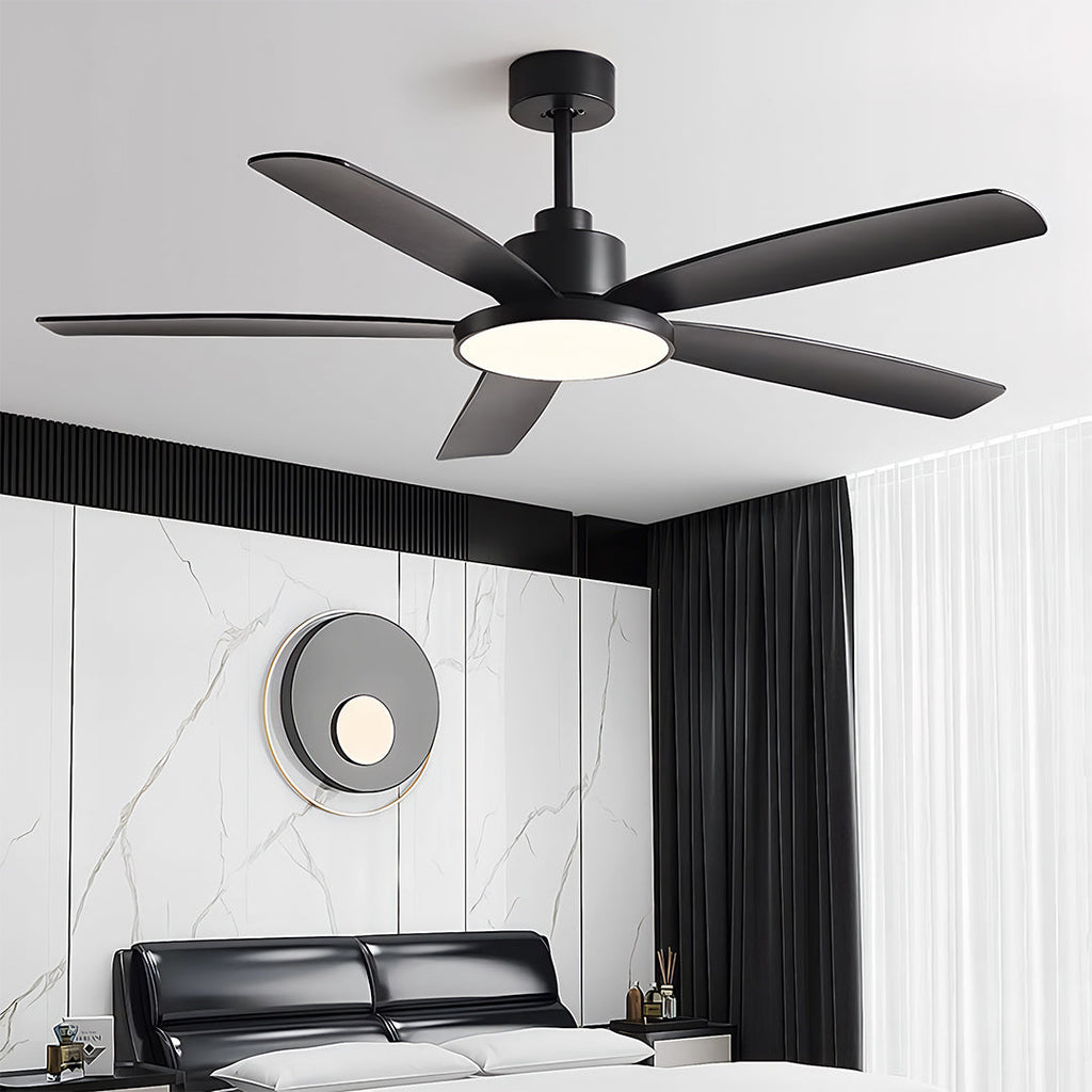 Nordic Style Ceiling Fan Chandelier with 5 Lights - Modern Lighting Fixture