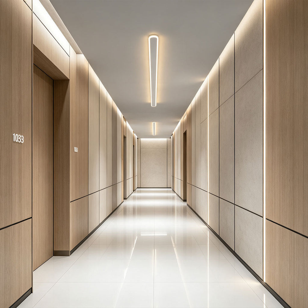 Modern Minimalist LED Ceiling Light - Metal Design for Home & Office
