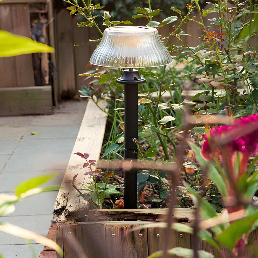 Vintage-Style Solar-Powered Waterproof Lawn Stake Light