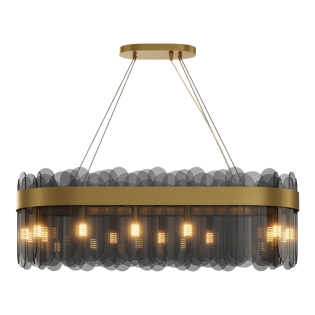 Modern Traditional Luxury Glass Chandelier Ceiling Light