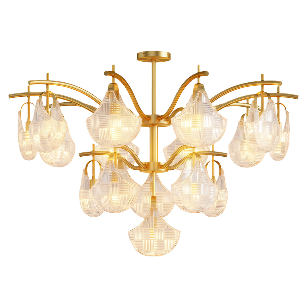 Shell Chandelier Light - Modern Luxury Ceiling Fixture, Creative Design, Elegant Home Lighting