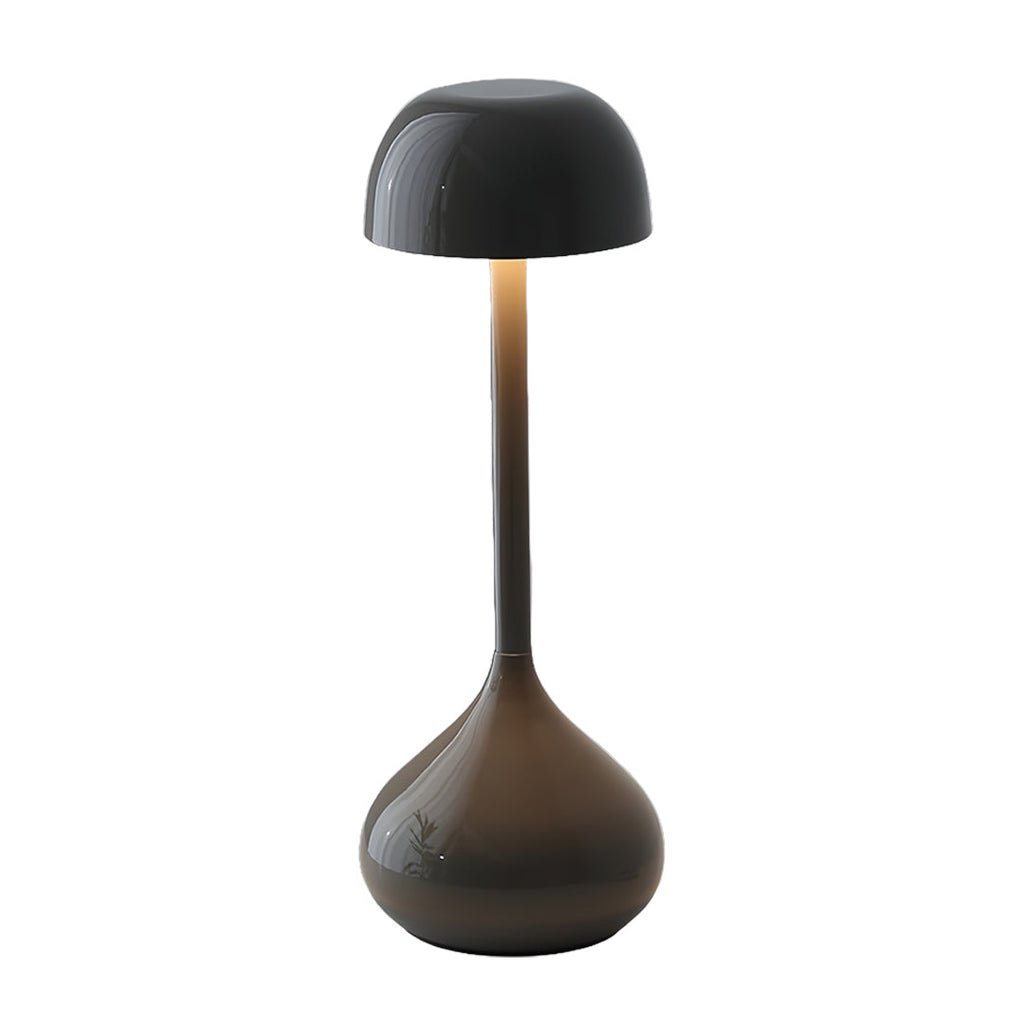 Rustic Gourd Shaped Rechargeable Metal Table Lamp - Minimalist Design for Home Decor