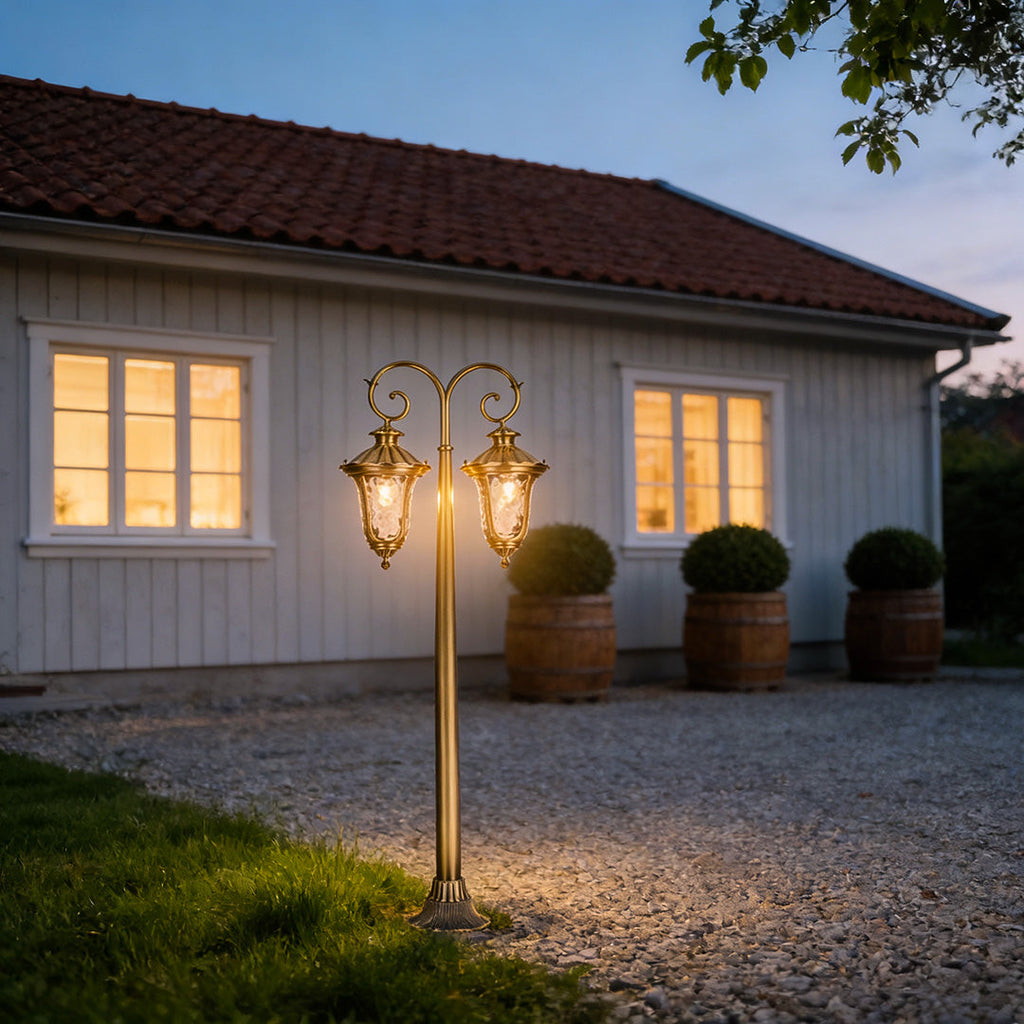 European Style Copper LED Vintage Outdoor Path Light - Durable and Elegant Illumination