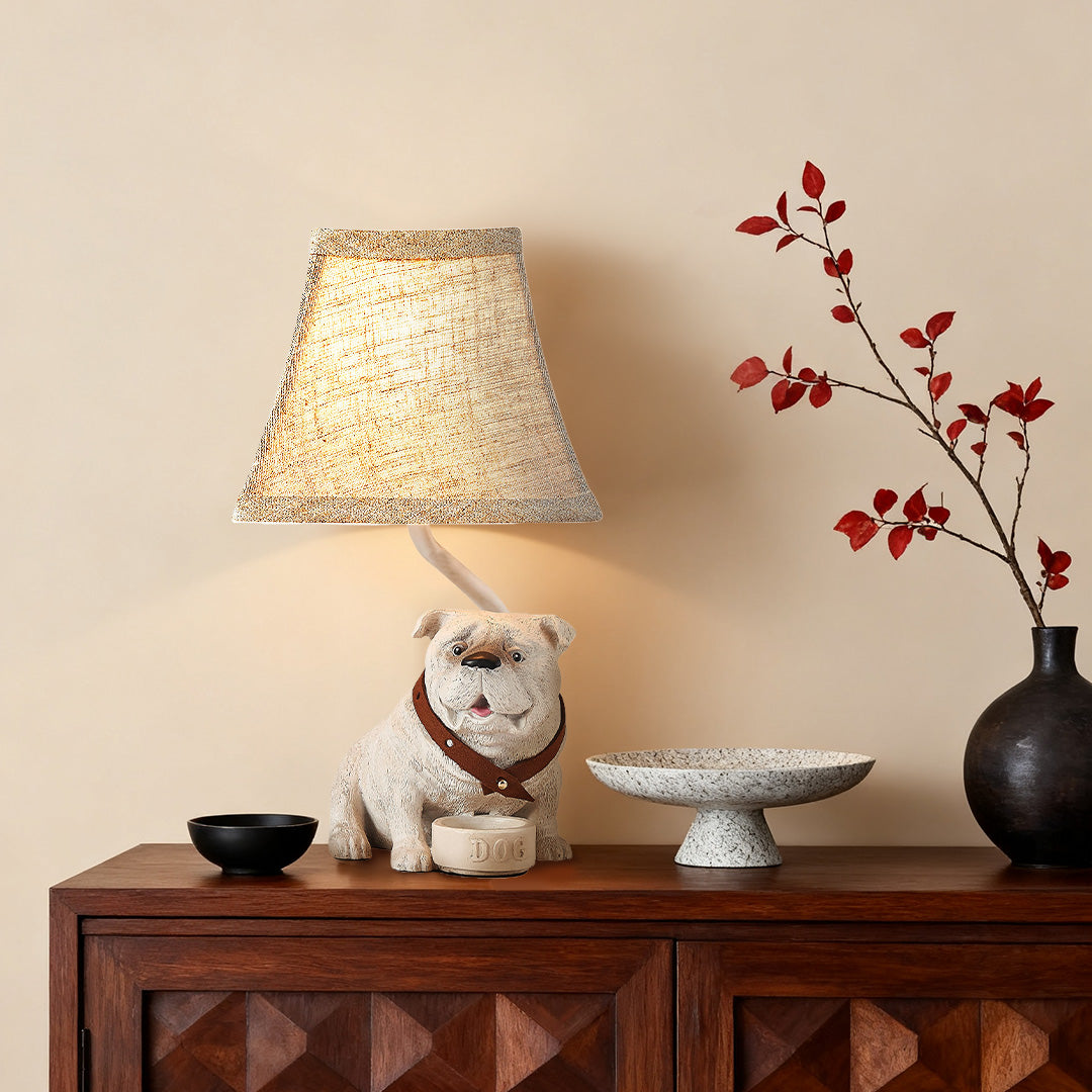 Mid-Century Dog Table Lamp - Elegant White Resin Light Fixture

Add a touch of style to your home with this mid-century dog table lamp. Crafted from elegant white resin, it serves as both a decorative piece and a functional light source. Perfect for dog l