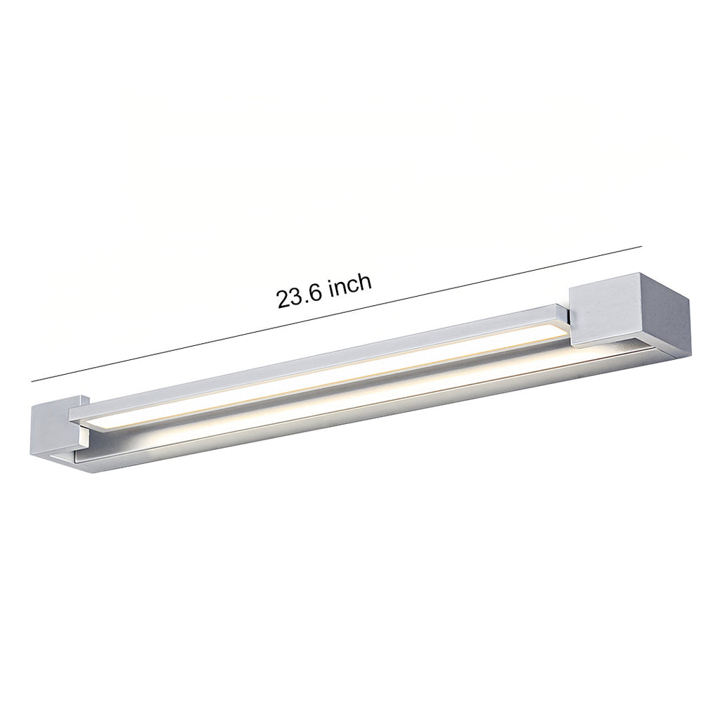 Chrome Bathroom Vanity Light Modern Makeup Mirror Wall Light, Contemporary LED Lighting, Stylish Wall Sconce, Brushed Nickel Finish, Bright Illumination for Grooming, Elegant Home Decor, Space-Saving Design, Ideal for Small Bathrooms, Adjustable Lighting