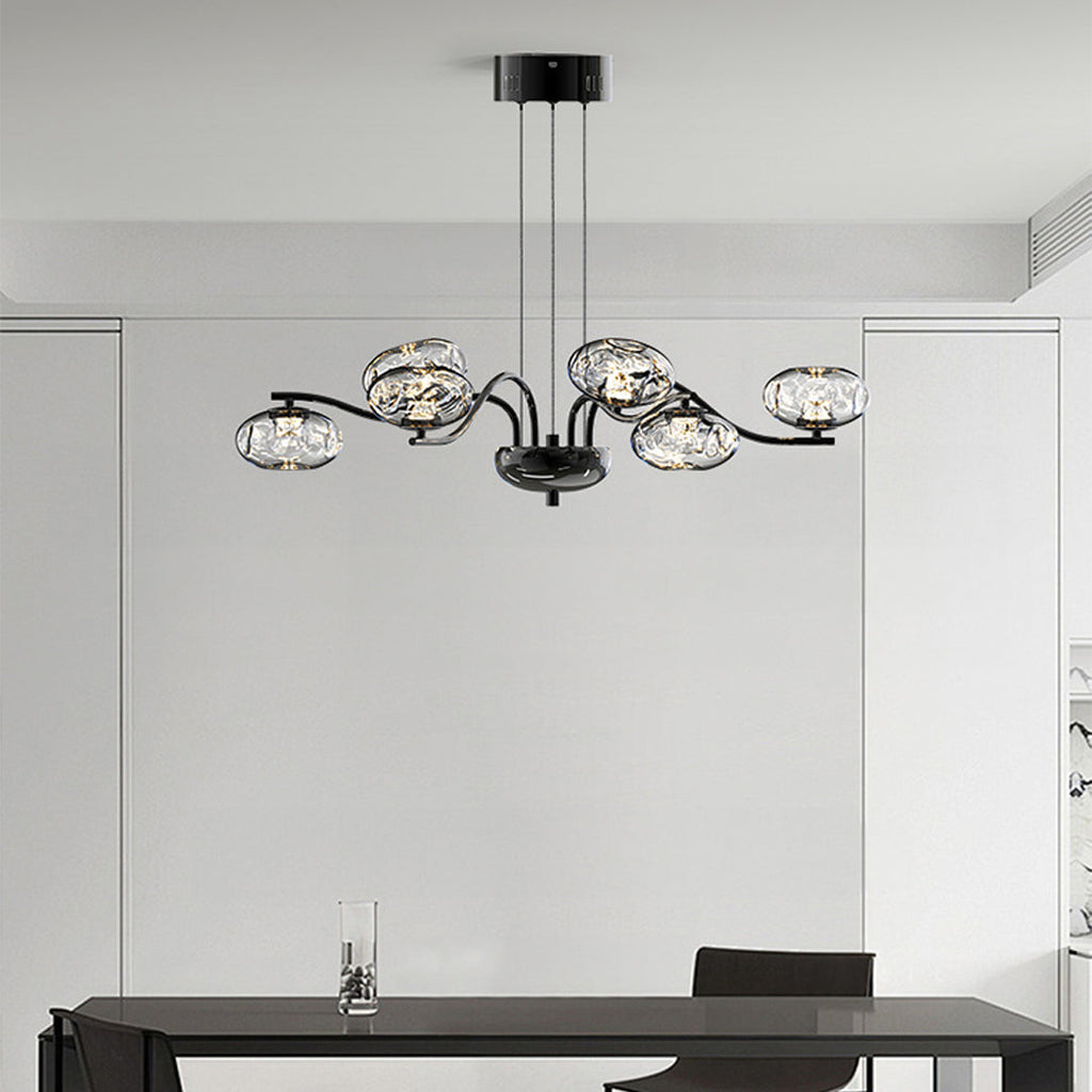 Modern Full Spectrum LED Chandelier - Magic Bean Glass Light